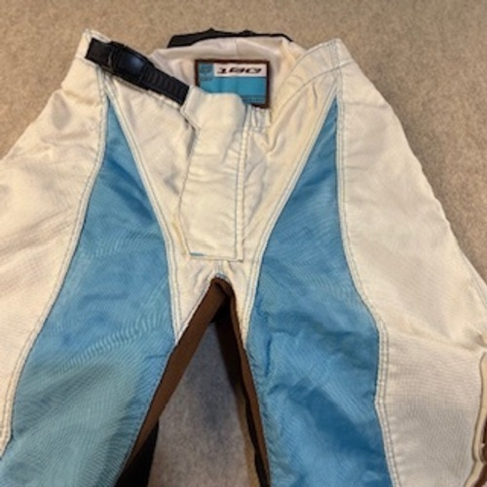 Fox Racing 180 Motocross Pants White Blue Brown Youth 26 MX Dirt Bike Gear - Picture 5 of 9